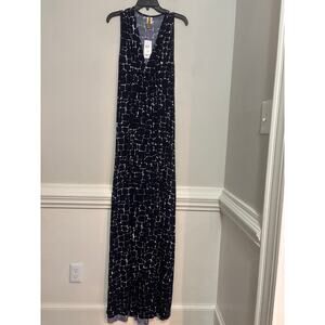 Rachel Pally Maxi Dress Medium Maternity V Neck Tie Back Sleeveless NWT